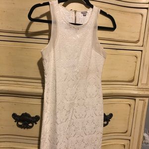 Guess white patterned dress